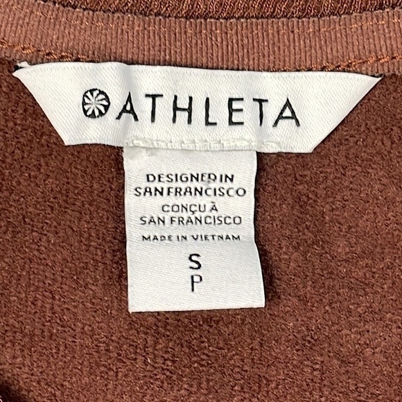 Athleta Balance Dress Chocolate Brown Soft Modal Athleisure Comfy Sz S - Picture 10 of 15